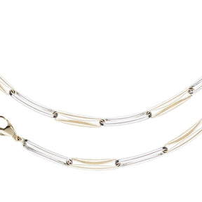 JB Edle Goldkette Fantasiekette 585 14K Bicolor 4,8 mm