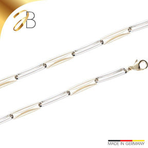 JB Edle Goldkette Fantasiekette 585 14K Bicolor 4,8 mm