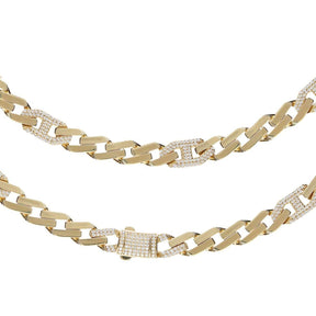 JB Edle Goldkette Fantasiekette 585 14K Gold 9,9 mm Eleganz
