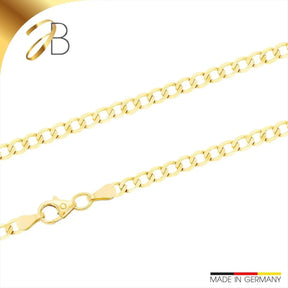 JB Edle Goldkette Figarokette 585 - 14 K Gold 3,4 mm 45 cm