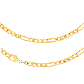 JB Edle Goldkette Figarokette 585 - 14 K Gold 3,4 mm 45 cm