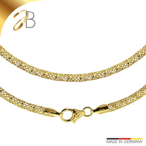 JB Edle Goldkette Geflechtkette 585 - 14 K Gold 3,0 mm 45 cm