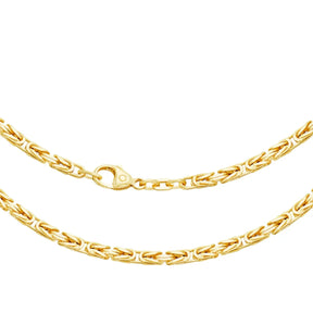 JB Edle Goldkette Königskette 585 - 14 K Gold 3,2 mm 45 cm