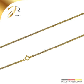 JB Edle Goldkette Kordelkette 585 - 14 K Bicolor G W 2,1 mm 45 cm