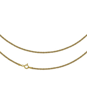 JB Edle Goldkette Kordelkette 585 14K Bicolor 2,1 mm