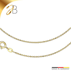 JB Edle Goldkette Kugelkette 585 14 K Gold 1,1 mm Damen Herren