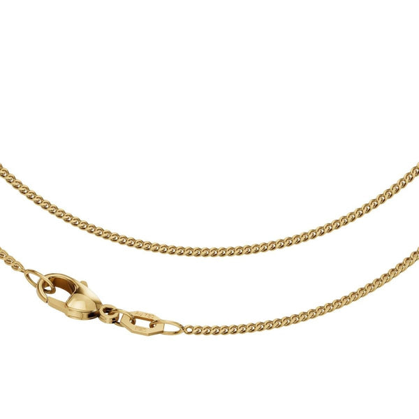 JB Edle Goldkette Panzerkette 18K Gelbgold 1,4 mm 750