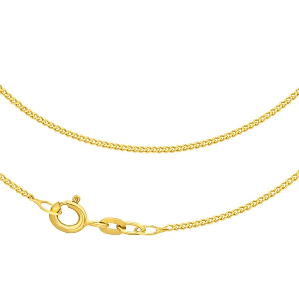 JB Edle Goldkette Panzerkette 585 - 14 K Gold 1,4 mm 45 cm
