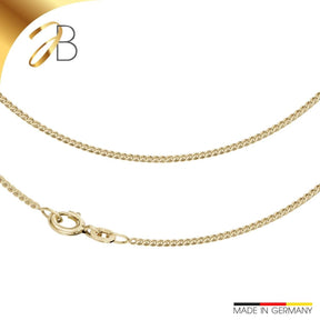 JB Edle Goldkette Panzerkette 585 14 K Gold 1,6 mm fein