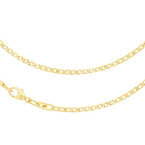 JB Edle Goldkette Panzerkette 585 14 K Gold 2,1 mm Damen Herren
