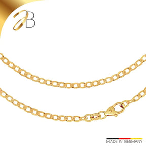 JB Edle Goldkette Panzerkette 585 - 14 K Gold 2,6 mm 45 cm