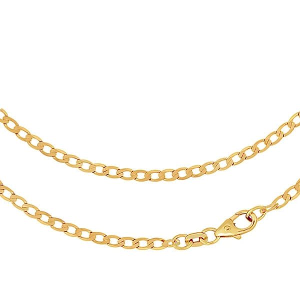 JB Edle Goldkette Panzerkette 585 - 14 K Gold 2,6 mm 45 cm