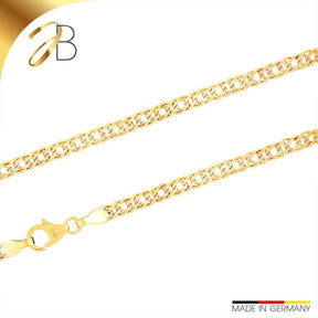 JB Edle Goldkette Panzerkette 585 - 14 K Gold 3,9 mm 45 cm