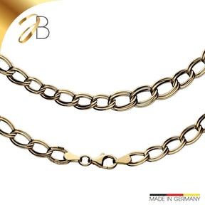 JB Edle Goldkette Panzerkette 585 - 14 K Gold 45 cm