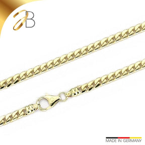 JB Edle Goldkette Panzerkette 585 - 14 K Gold 4,6 mm 45 cm