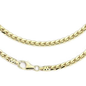 JB Edle Goldkette Panzerkette 585 - 14 K Gold 4,6 mm 45 cm