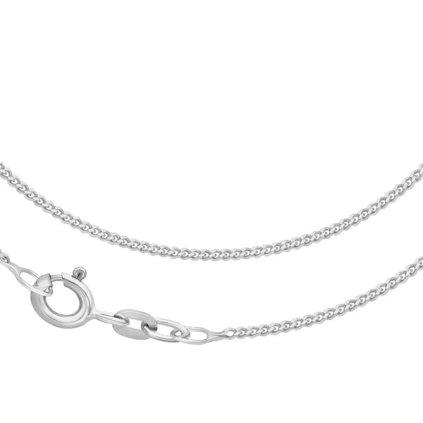 JB Edle Goldkette Panzerkette 585 - 14 K Weißgold 1,4 mm 42 cm