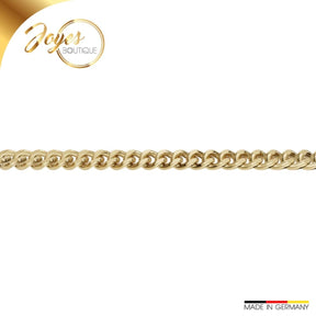 JB Edle Goldkette Panzerkette 585 14K Gold 1,4 mm Damen Herren