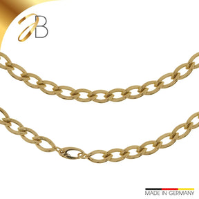 JB Edle Goldkette Panzerkette hohl 585 - 14 K Gold 10,0 mm 45 cm