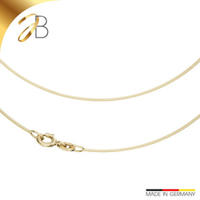 JB Edle Goldkette Schlangenkette 585 - 14 K Gold 0,9 mm 45 cm