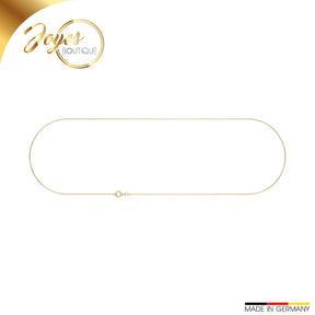 JB Edle Goldkette Schlangenkette 585 - 14 K Gold 0,9 mm 45 cm