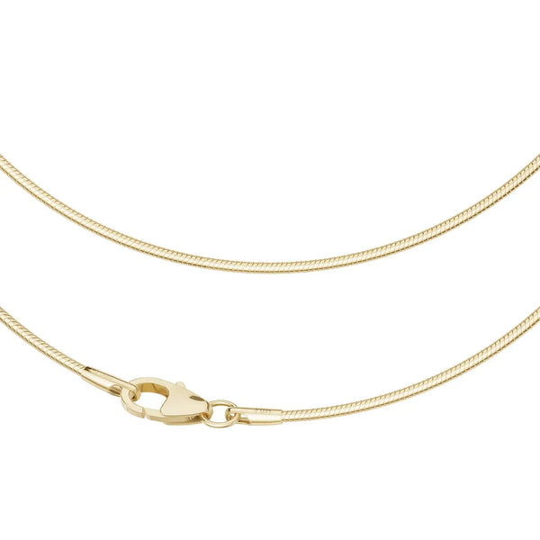 JB Edle Goldkette Schlangenkette 585 - 14 K Gold 1,2 mm 45 cm