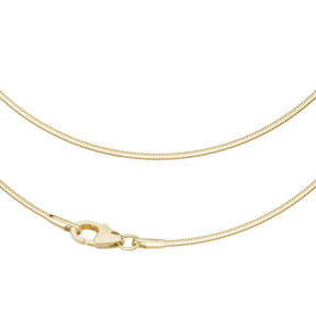 JB Edle Goldkette Schlangenkette 585 14K Gold 1,2 mm Länge 45 cm