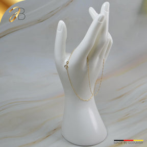 JB Edle Goldkette Singapurkette 585 14K Gold 1,0 mm Fein