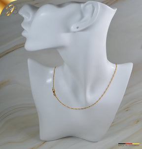 JB Edle Goldkette Singapurkette 750 18 K Gelbgold 1,4 mm
