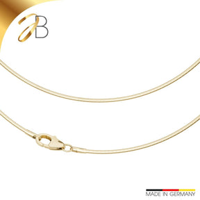 JB Edle Goldkette Tondakette 585 14 K Gold 1,2 mm Damen Herren