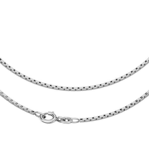 JB Edle Goldkette Veneziakette 585 - 14 K Weißgold 1,4 mm 36 - 60 cm