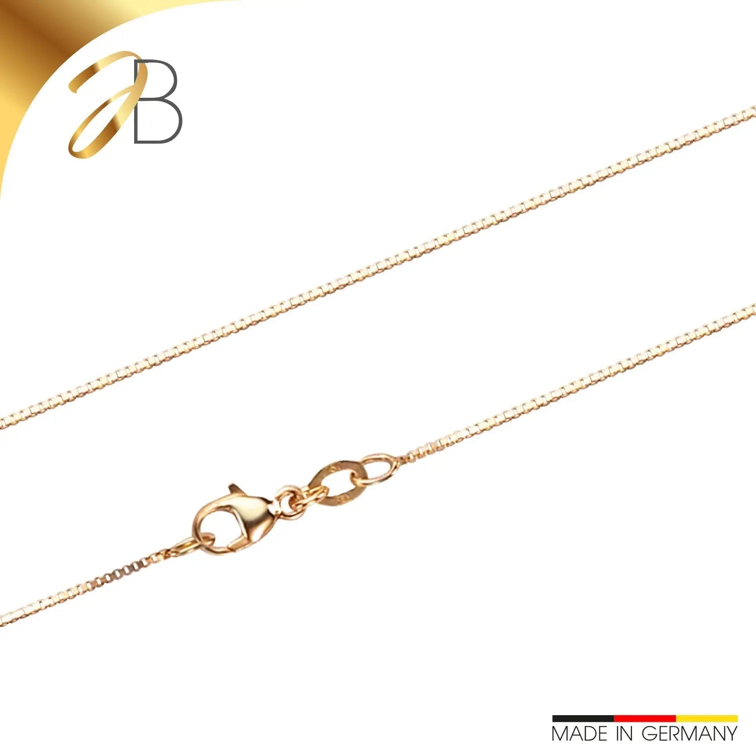 JB Edle Goldkette Veneziakette 750 - 18 K Gelbgold 0,7 mm 38 cm