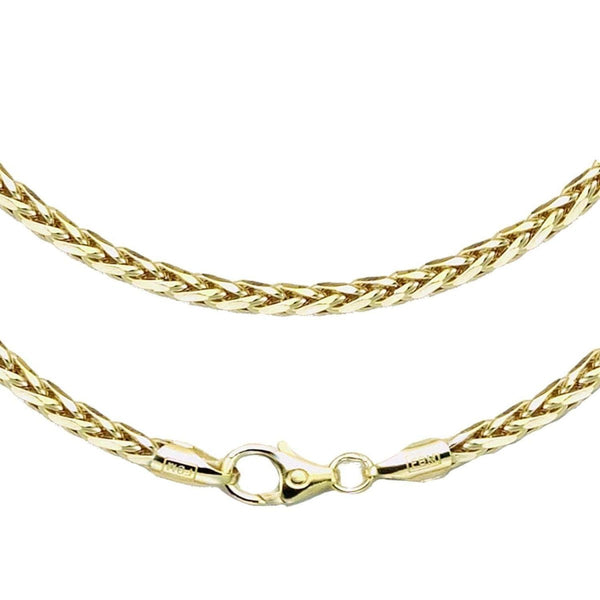 JB Edle Goldkette Zopfkette Hohl 585 14 K Gold 2,7 mm