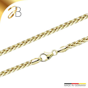 JB Edle Goldkette Zopfkette hohl 585 - 14 K Gold 2,7 mm 45 cm