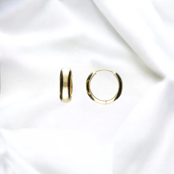 JB Edle Ohrschmuck Creole 585 - 14 Kt Gold 16,0 mm
