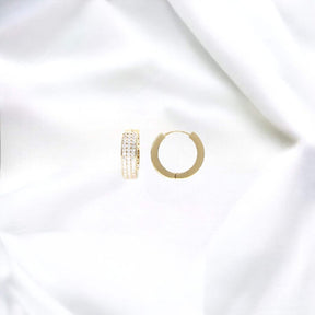 JB Edle Ohrschmuck Creole 585 14 Kt Gold 17 mm elegant