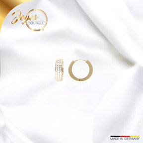 JB Edle Ohrschmuck Creole 585 14 Kt Gold 17 mm elegant