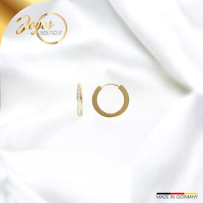 JB Edle Ohrschmuck Creole 585 - 14 Kt Gold 17,0 mm