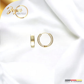 JB Edle Ohrschmuck Creole 585 - 14 Kt Gold 17,0 mm