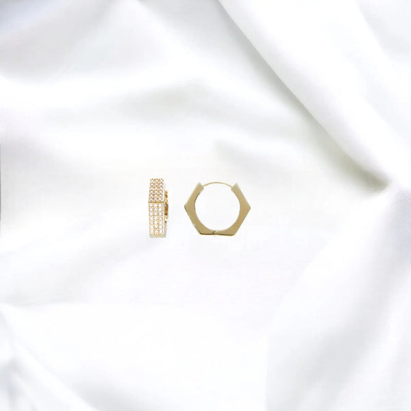 JB Edle Ohrschmuck Creole 585 - 14 Kt Gold 18,0 mm