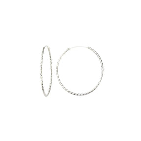 JB Edle Ohrschmuck Creole 925 - Silber 1,8 mm 30,0 mm