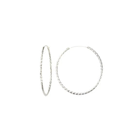 JB Edle Ohrschmuck Creole 925 - Silber 1,8 mm 40,0 mm