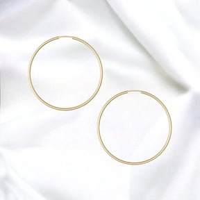 JB Edle Ohrschmuck Creole 925 Silber 2 mm Damen Elegant