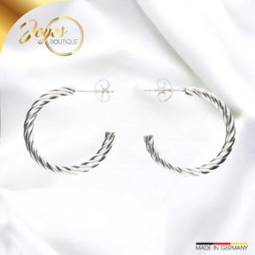 JB Edle Ohrschmuck Creole 925 - Silber 26,0 mm