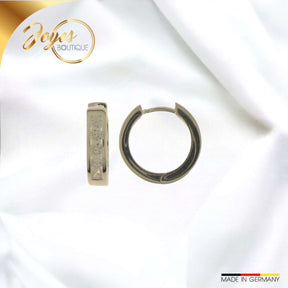 JB Edle Ohrschmuck Creole 925 Silber 3,7 mm Eleganter Schmuck