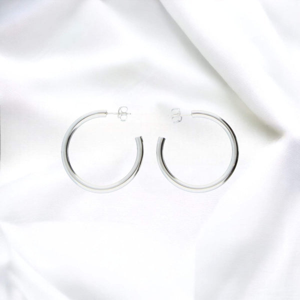 JB Edle Ohrschmuck Creole 925 Silber 3,8 g Eleganter Stil