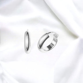 JB Edle Ohrschmuck Creole 925 Silber 3,9 mm Elegant