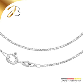 JB Edle Panzerkette 585 14 K Weißgold 1,4 mm elegant hochwertig