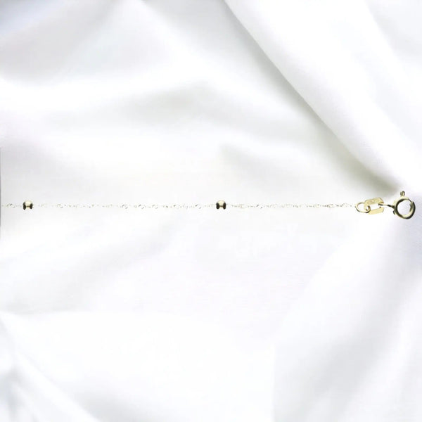 JB Edles Damen Goldarmband mit Zwischenöse Singapur 585 - 14 Kt 19 cm