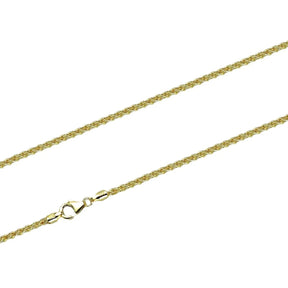 JB Edles Damen Goldarmband Zopf Kettenbreite 2,5mm 333 - 8 K Gold 18,5 cm
